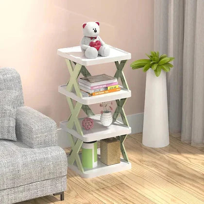 🧺 BuBu MultiMate™ Organizer Stand – Compact & Colorful Storage Rack