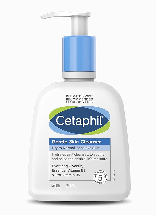 🌿 Cetaphil Daily Facial Cleanser & Moisturizing Lotion Duo – 250ml Each