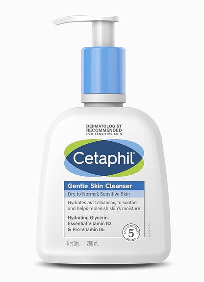 🌿 Cetaphil Daily Facial Cleanser & Moisturizing Lotion Duo – 250ml Each