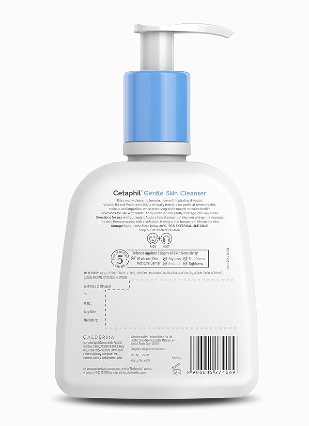 🌿 Cetaphil Daily Facial Cleanser & Moisturizing Lotion Duo – 250ml Each