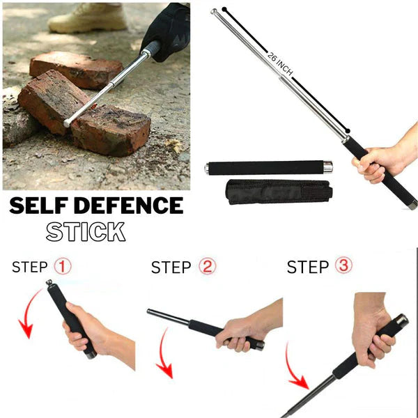 🛡️ BuBu GuardStick™ – Self Defense & Hand Pointer Telescopic Stick